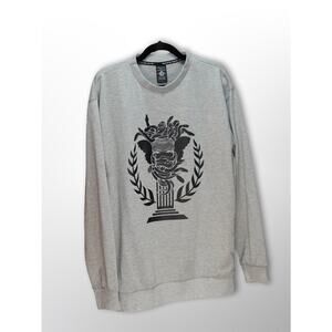 Crooks & Castles Grey Medusa Crewneck - Men's XL